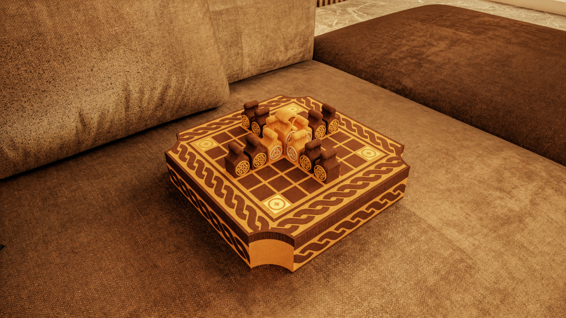 Brandubh Board Game